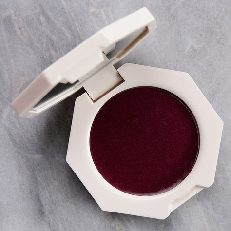 Fenty Beauty Raisin Standardz Cheeks Out Freestyle Cream Blush ($20.00 for 0.1 oz.) is a deep, raspberry pink with strong, cool undertones and a soft, natural sheen. Semi-sheer, buildable color payoff (as marketed) Lightly emollient, lightweight, smooth Applied well over bare skin and on top of foundation Long-wearing (8.5 hours before fading noticeably) Fenty Blush, Berry Blush, Xmas Wishlist, Better Alone, Angled Brush, Bare Skin, Cool Undertones, Raspberry Pink, Cream Blush