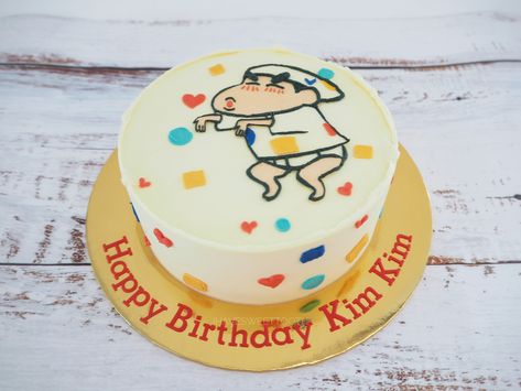 It's been a while since we last did butter icing drawing on cake. Inspired Shin Chan Korean Style Cake #igcakes #fondantcakes #cupcakes #3dcakes #twotiers #buttericingcake #satinice #sayajualkek #royalicingcookies #weddingcake #fondantcookies #ihavesweettooth #ihstfondantcakes #cookieartistmalaysia #cakeartistmalaysia #bakersofmy #klbaker #instacake #cakesofinstagram #ihstbuttericingcake Shin Chan Birthday Cake, Shin Chan Cake, Shinchan Birthday, Icing Drawing, Drawing On Cake, Korean Style Cake, Pinterest Cakes, Korean Cakes, Pinterest Cake