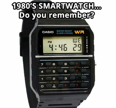 30 Things Only People Born Before 2000 Will Truly Understand Casio Calculator, Calculator Watch, Casio Protrek, Casio Classic, Unisex Watches, Sport Chic, Black Watch, Casio Watch, Classic Man