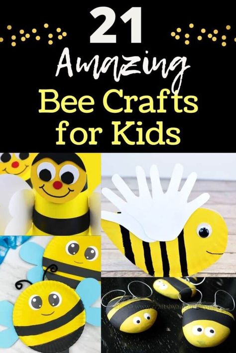 Bee Craft Ideas, Bumble Bee Crafts, Bees For Kids, Bumble Bee Craft, Bee Craft, Bee Crafts For Kids, Bee Activities, Fun Summer Crafts, Bug Crafts