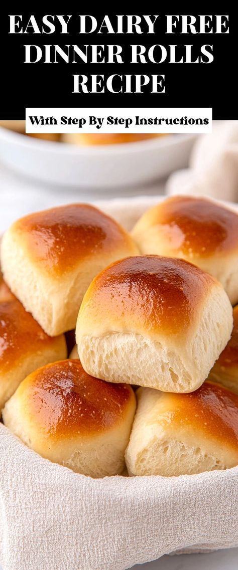 Image for Easy Dairy Free Dinner Rolls Recipe Best Gluten Free Rolls Recipe, Dairy Free Dinner Rolls Recipe, Dinner Rolls Dairy Free, Dairy Free Yeast Rolls, Simple Dairy Free Dinner, Easy Dairy Free Dinner Recipes, Dairy Free Rolls, Dairy Free Dinner Rolls, Easy Dairy Free Dinner