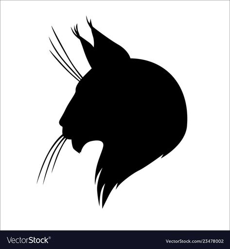 Maine Cooney Cats, Silhouette Head, Cat Logo Design, Cat Outline, Animal Drawings Sketches, Printable Pictures, Cat Silhouette, Cat Logo, Studio Logo