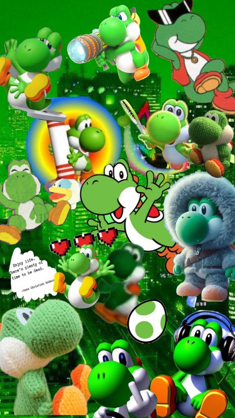 Yoshi Wallpaper, Wallpaper Collage, Friend Pictures, Collage