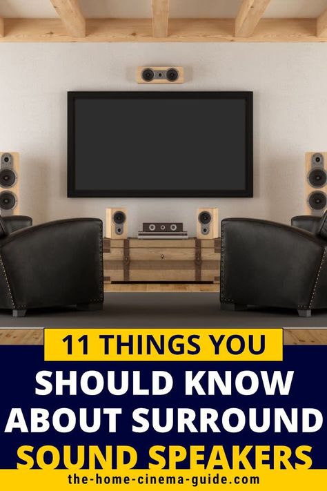 Installing surround sound speakers in your room is a must for any home theater. But it does make things more complicated. Get answers to some common questions in this Q & A. #speakers #surroundsound #hometheater Hiding Speakers In Living Room Surround Sound, Surround Sound Speakers Hide, Surround Sound Living Room, Surround Sound Ideas, Living Room Speakers, Audiophile Room, Room Speakers, Home Theater Surround Sound, Home Theater Installation