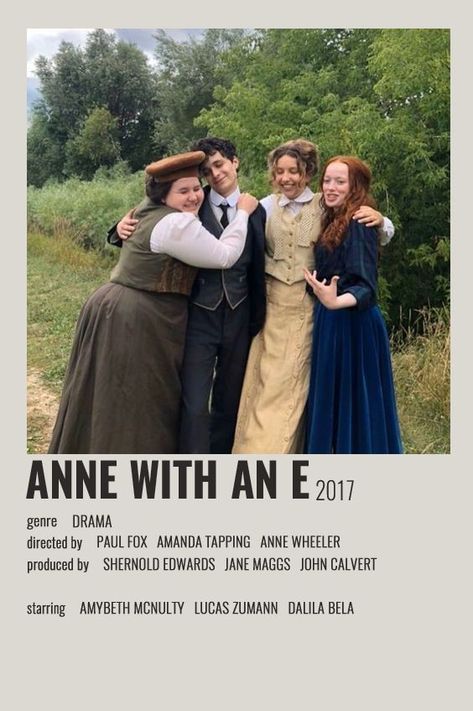 anne with an e polaroid poster Anne With An E Polaroid Poster, Anne With An E Poster, Room Moodboard, Amanda Tapping, Amybeth Mcnulty, Polaroid Posters, Brad Simpson, Polaroid Poster, Teen Movies