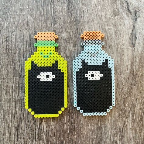 Lucy Disenchantment Netflix Demon Animation Bottle Kitchen Magnet Set Of 2 Handmade With Perler Beads Measures 2.5 X 5.5 Inches Set Includes Blue And Green Magnets This Is A Handmade Unique Item Please Examine Pictures Carefully Bundle To Save!!!! Or Like Items And I Will Send Offer Thank You! Lucy Disenchantment, Spirit Of Vengeance, Pottery Barn Christmas, Melty Bead Patterns, Kitchen Magnet, Magnet Set, Perler Bead Art, Perler Patterns, Christmas Tree With Gifts