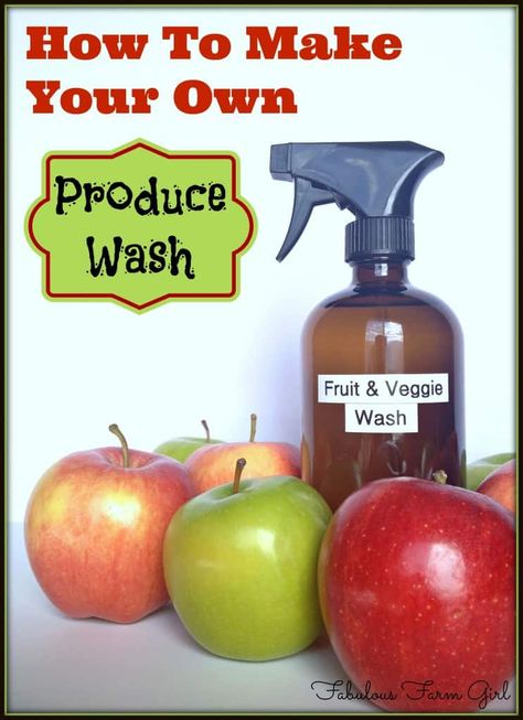 How To Make Your Own Produce Wash | Fabulous Farm Girl Produce Wash, Fruit Veggie Wash, Fruit And Vegetable Wash, Fruit Logo, Fruit Dip, Homemade Cleaning Products, Natural Cleaners, Cleaning Recipes, Cleaners Homemade