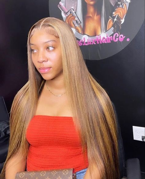 Light Brown Frontal Wig, Frontal Ideas, Barbie Hairstyles, Barbie Hairstyle, Frontal Wig Hairstyles, Lace Fronts, Wig Colors, Quick Braided Hairstyles, Frontal Hairstyles