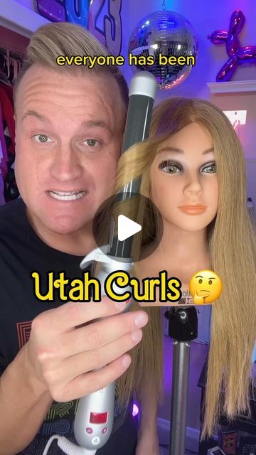 Jeremy Pugh on Instagram: "🤔 Are “Utah Waves” really a thing?? 🧐   👉 BY THE WAY everyone always asks about my rotating curling iron and It’s the Beachwaver and if you comment “BEACHWAVER” I’ll DM you the info with my special discount code too!!! It’s one of my ABSOLUTE FAVORITES and such a time saver 🤌🤌🤌  #beachwaver #beachywaves #hairtrends #hairtutorial #longhair #curls #curlinghair   Are UTAH WAVES the moment?????" How To Do Utah Curls, Beachwaver Curling Iron Hair Tutorials, Utah Curls Tutorial, Beachwaver Hairstyles, Crimp Curls, Beach Waver Curling Iron, Utah Curls, Beachwaver Curling Iron, The Beachwaver