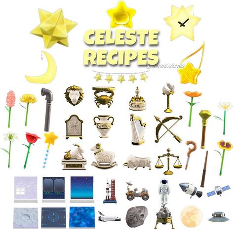 ♡Animal Crossing New Horizons♡ on Instagram: “⭐️ Here are all the recipes that Celeste can give you. ⭐️ • First time, she gives you the magic wand recipe. • Next time, she will give you…” Acnh Guide, Acnh Art, Animal Crossing New Horizon, Motif Acnl, Ac New Leaf, Animal Crossing Memes, Animal Crossing Guide, Acnh Design, Animal Crossing Qr Codes Clothes