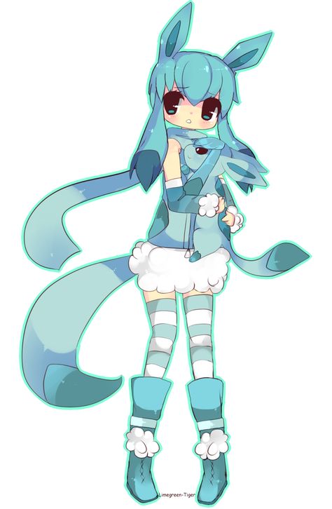 Glaceon Human, Glaceon Gijinka, Glaceon Fanart, Pokemon Glaceon, Pokemon Avatar, Mini Pokemon, Pokemon Ninetales, Human Pokemon, Deviantart Pokemon