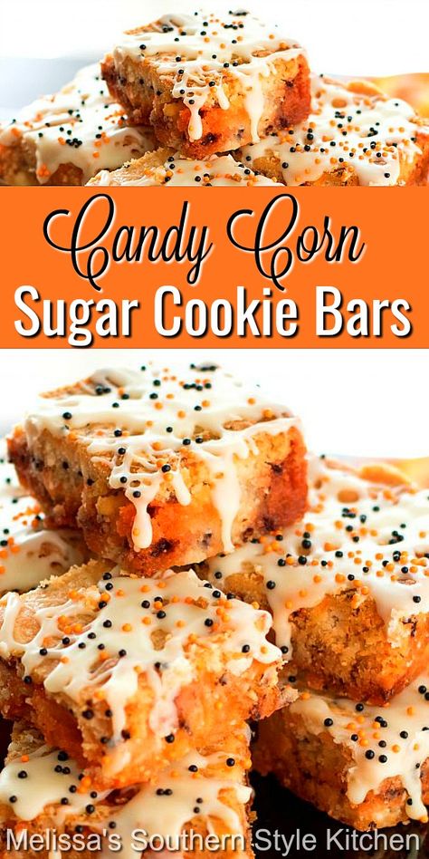 Candy Corn Sugar Cookies, Candy Corn Recipe, Sugar Cookies From Scratch, Candy Corn Cookies, Cookies Halloween, Pumpkin Sugar Cookies, Halloween Foods, Halloween Sugar Cookies, Seasonal Desserts