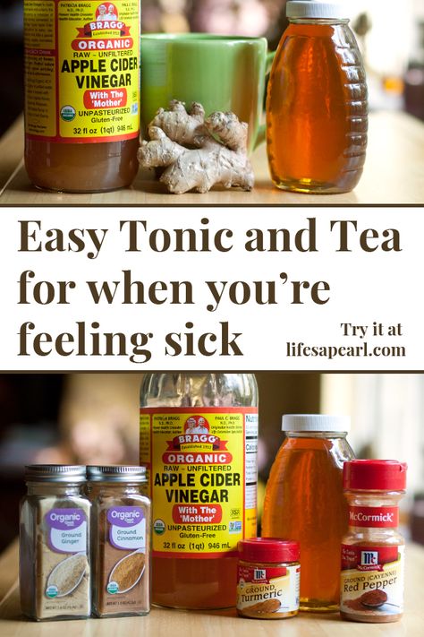 Try these simple recipes for a natural immune boosting tonic or tea. Get the recipes at Life's A Pearl. Sick Tea Recipes, Recipes For Sickness, Sick Tea, Sick Food, Ginger Beer Recipe, Healthy Beverages, Sick Remedies, Losing 40 Pounds, Natural Health Care