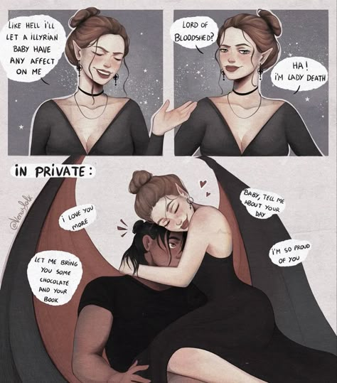 Acotar Funny, Acotar Fanart, Cute Comic, Feyre And Rhysand, Acotar Series, Court Of Mist And Fury, Sarah J Maas Books, A Court Of Mist And Fury, Book Jokes