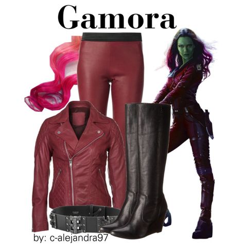 Gamora Gamora Outfit, Spiderman Fashion, Marvel Inspired Outfits, Hair Jacket, Avengers Outfits, Closet Cosplay, Leggings Boots, Everyday Cosplay, Geeky Fashion