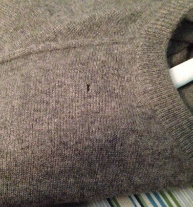 Mend and Make Do: Repairing Small Moth Holes in a Cashmere Sweater: 3 Steps Visible Mending Wool Coat, Moth Holes In Clothes, Sweater Repair, Visible Mending Stitches, Housekeeping Ideas, Cashmere Sweater Outfit, Cashmere Sweater Upcycle, Mens Knitted Scarf, Sweater Care