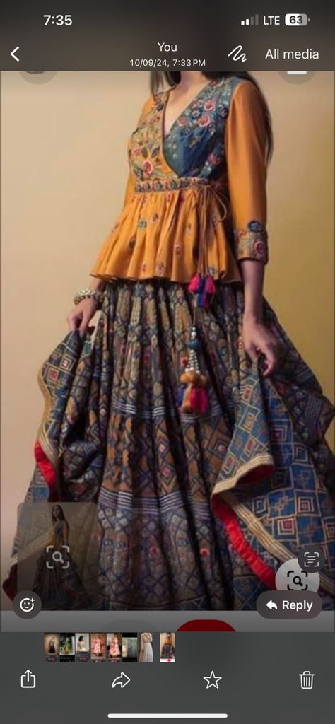 Samant Chauhan, Long Blouse Designs, Lehenga Choli Designs, Indian Lehenga Choli, Lehenga Blouse Designs, Indian Salwar Kameez, Long Dress Design, Choli Designs, Salwar Kamiz