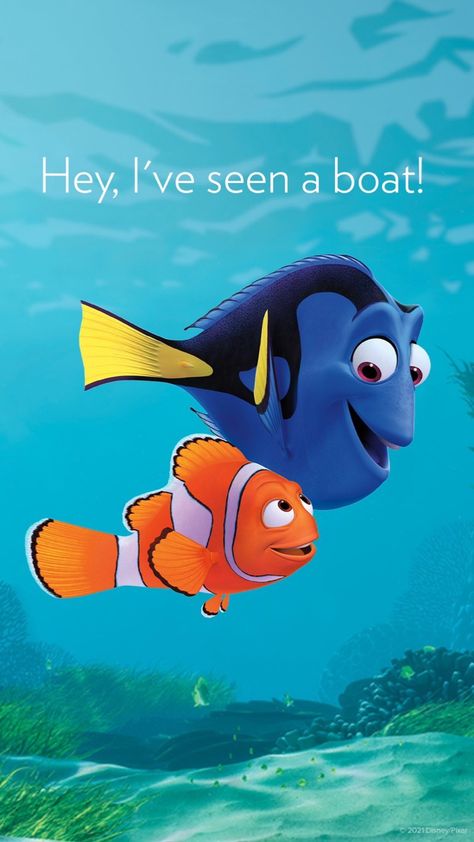 Finding Nemo Wallpaper, Nemo Wallpaper, Dory Tattoo, Dory Drawing, Dory Characters, Dory And Marlin, Nemo Movie, Finding Nemo Characters, Disney Cartoon Movies