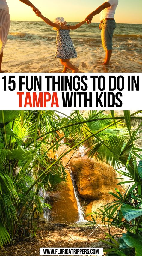 15 Fun Things To Do In Tampa With Kids Tampa Florida Things To Do In Kids, Florida With Kids, Ybor City Tampa, Things To Do In Tampa, Florida Activities, Kids Summer Bucket List, Florida Family Vacation, Florida Travel Guide, Travel Florida