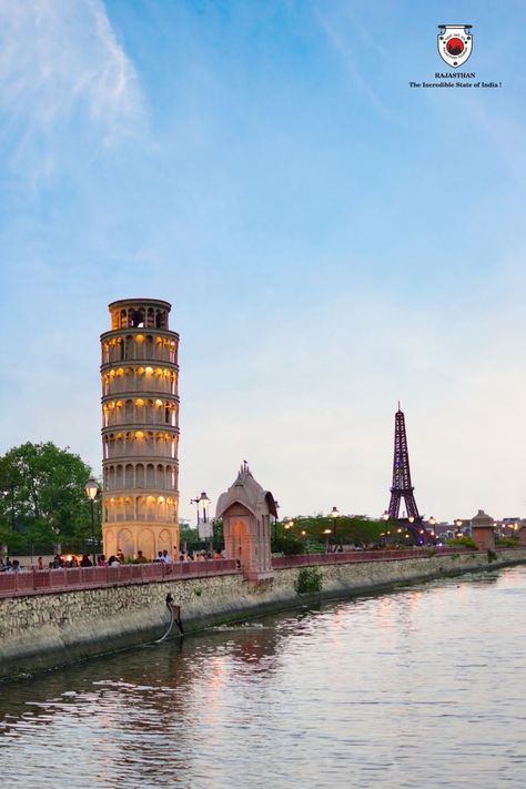 From the Eiffel Tower to the Leaning Tower of Pisa, see the replicas of the world��’s greatest wonders, where else but at the Seven Wonders Park in Kota, Rajasthan. #Rajasthan #Kota #IncredibleIndia #DekhoApnaDesh Kota Rajasthan Snap, Kota Factory, Kota Rajasthan, The Leaning Tower Of Pisa, Tower Of Pisa, Shiva Photos, Seven Wonders, Museum Exhibition, Couples Goals