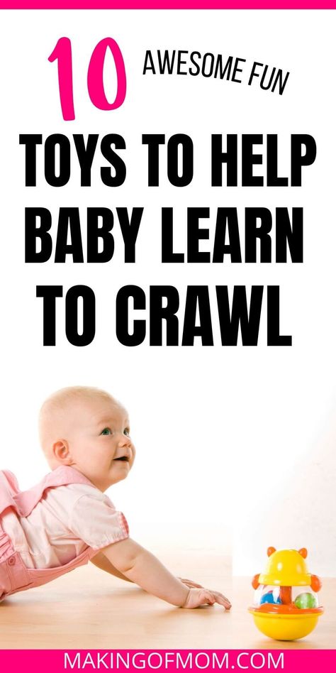 Can you get a toy to help baby crawl? Yes! Here are 10 of our favorite toys that'll help coax your baby into crawling. Teach Baby To Crawl, Help Baby Crawl, Xray Art, Quiet Toys, Bright Starts, Crawling Baby, Play Tent, Ball Pit, Baby Learning