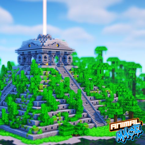 Roblox Islands, Beacon Minecraft, Minecraft L, Minecraft Temple, Minecraft Stickers, Build Minecraft, Mine Minecraft, Mayan Temple, Jungle Temple