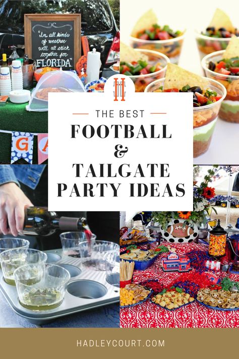 Game Day Tailgate, Football Tailgate Organization, Tailgate Party Decorations Ideas, College Tailgating Food, Garage Tailgate Party, How To Tailgate Football, Small Tailgate Ideas, Fall Tailgate Decor, Nfl Tailgate Ideas