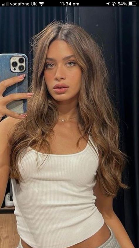 Hazelnut Hair Color, Soft Healthy Hair, Brown Hair Styles, Gold Jewellery Necklace, Hazelnut Hair, Blonde Vs Brunette, Brown Hair Inspiration, Honey Brown Hair, Brown Hair Looks