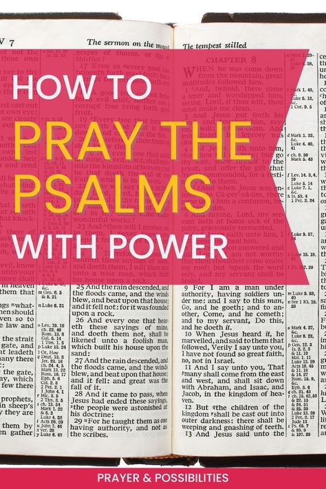 Praying Through The Psalms, How To Read Psalms, Power Of Psalms, Psalms Reading Guide, Pray Boldly, Psalms Prayers, Power Of Psalms Book, Psalm 35, Why Pray