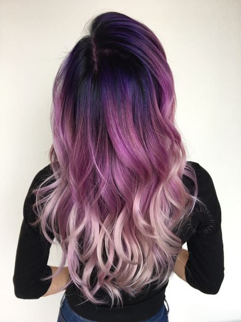 Color Melt, Cute Hair Colors, Purple Highlights, Beautiful Hair Color, Super Hair, Hair Color Purple, Have Inspiration, Pinterest Hair, Color Melting