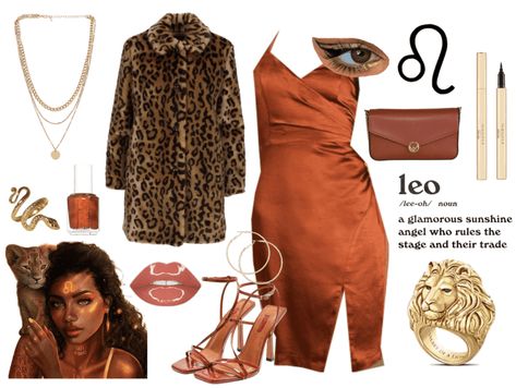 Leo Outfit | ShopLook Leo Rising Outfits Women, Leo Fashion Zodiac Style, Leo Zodiac Outfits, Leo Venus Outfit, Leo Style Outfits, Leo Aesthetic Outfit, Leo Venus Style Outfits, Leo Venus Aesthetic Outfits, Venus In Leo Style