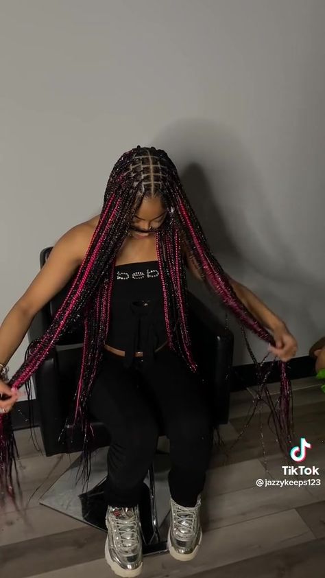 Shiny Braids, Fantasy Braids, Big Box Braids Hairstyles, Braided Styles, Box Braids Hairstyles For Black Women, Cute Braided Hairstyles, Braided Hairstyles For Teens, Braids Hairstyles Pictures, Cute Box Braids Hairstyles