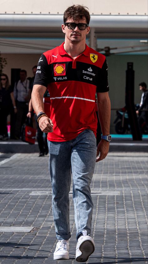 F1 Fits, Ferrari Jacket Outfit, Charle Leclerc, Preppy Outfits Men, Charles Leclerc 16, Ferrari Jacket, Lord Perceval, Prince Of Monaco, F1 Wallpaper