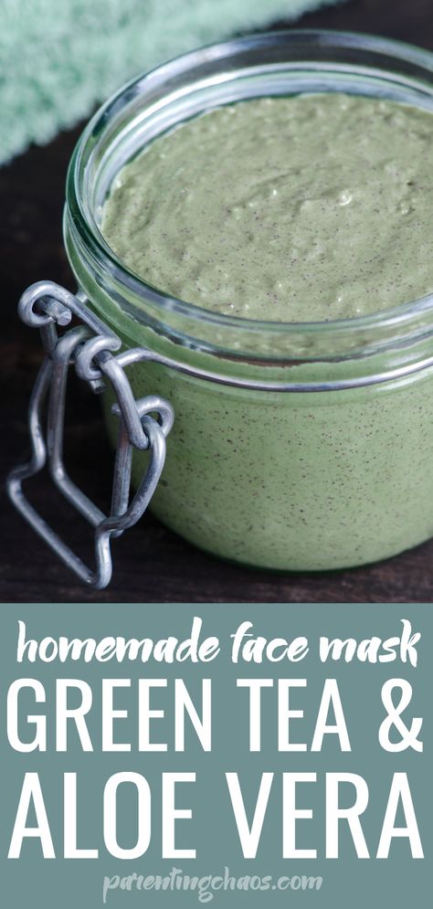 DIY Green Tea & Aloe Vera Face Mask Diy Green Tea, Green Tea Face Mask, Aloe Vera Face, Homemade Face Mask, Green Tea Face, Aloe Vera Face Mask, Homemade Mask, Brown Spots Removal, Brown Spots On Face