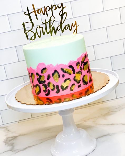 Pink Cheetah Print Cake, Cheetah Cake Pops, Pink Cheetah Cake, Cheetah Print Cake, Cheetah Birthday Cakes, Cheetah Print Cakes, Cheetah Cakes, Hot Pink Cakes, Jasmine Cake