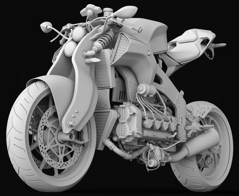 Motorcycle Concept Art, Cyberpunk Moter Cycle, Thai Concept Motorcycle, 3d Motorcycle, Bike Craft, Malaysian Concept Motorcycle, Maya Modeling, Blender Models, Motorbike Design