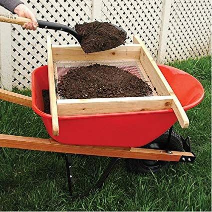 A.M. Leonard Wheelbarrow Sifter for Compost and Soil, Handmade Gardening Gadgets, Gerobak Dorong, Vegetable Harvest, Compost Soil, Garden Compost, Garden Services, Pallet Garden, Top Soil, Home Landscaping