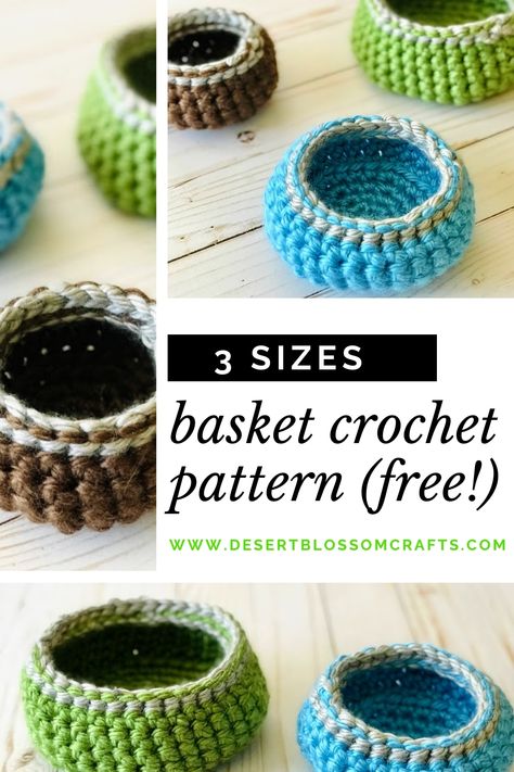 Crochet Box Pattern Free, Functional Crochet, Easy Crochet Basket Pattern, Table Pieces, Crochet Basket Pattern Free, Crochet Storage Baskets, Crochet Bowl, Basket Crochet, Crocheting Projects