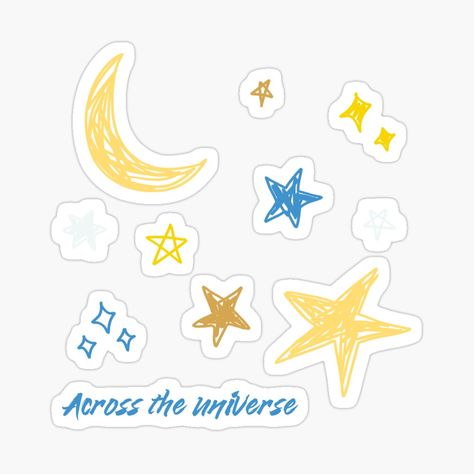 Halloween Colors, The Moon And Stars, Across The Universe, Plastic Stickers, Decorate Notebook, New Sticker, Moon And Stars, Coloring Stickers, Halloween Coloring