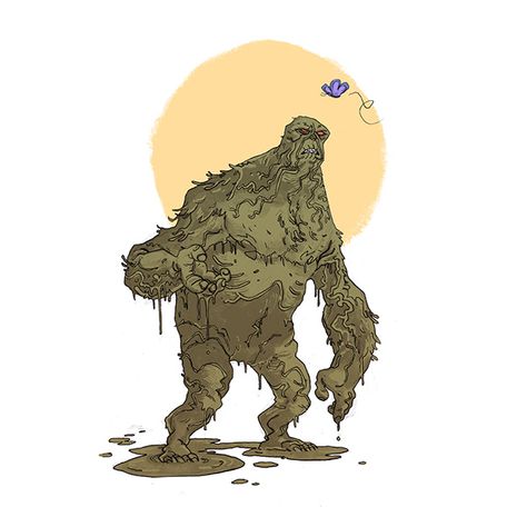 Swamp Thing on Behance Advanced Fashion, Swamp Thing, Ashley Wood, Character Sketches, Dc Characters, Character Concept, Budapest, Art Boards, Art Inspo