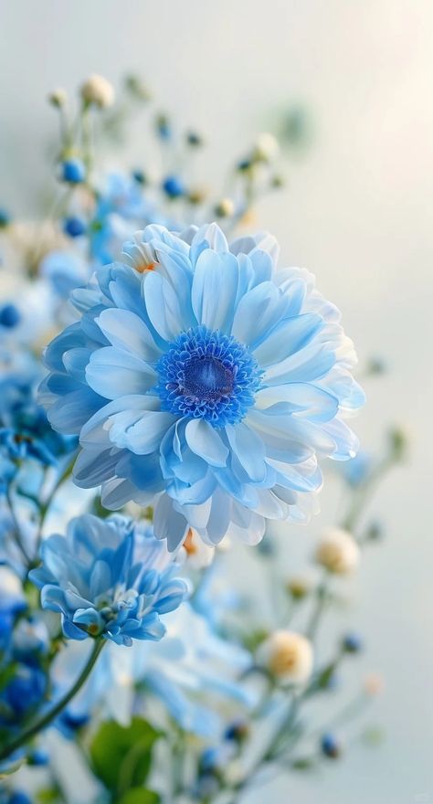 Forever Wallpaper, Blue Forget Me Not Flowers, Ap Drawing, Gerbera Daisy, Blue Daisy, Miraculous Medal, Big Flowers, Screen Savers, Daisy Flower