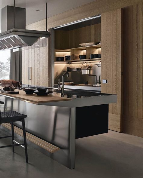 Arclinea Kitchen, Antonio Citterio, January 4, Professional Kitchen, Steel Design, Stone Design, The Project, Italian Design, Kitchen Island