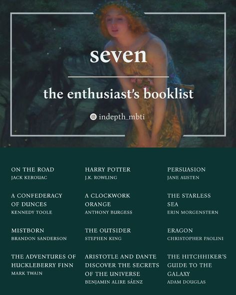 Enneagram Booklist, Entj Booklist, Enfp Booklist, 7 Enneagram, Personality Aesthetic, Type 6 Enneagram, Enneagram 7, Summer Reading Lists, Recommended Books To Read