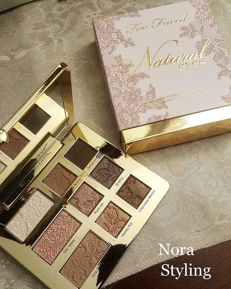 Too Faced Natural Eye Shadow Palette is just Lovely. 🌸 Too Faced Natural Eye Palette, Eye Shadow Palette Aesthetics, Two Faced Natural Eye Palette, Too Faced Makeup Aesthetic, Natural Eyes Too Faced, Makeup Palette Aesthetic, Two Faced Eyeshadow, Too Faced Natural Eyes Palette, Natural Eye Shadow