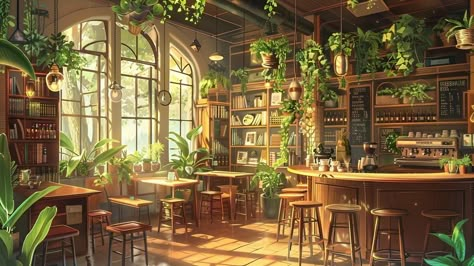 Lofi Aesthetic Laptop Wallpaper, Bookish Desktop Wallpaper Aesthetic, Cafe Wallpaper Desktop, Cozy Lofi Wallpaper, Lofi Laptop Wallpaper, Pc Nature Wallpaper, Cozy Laptop Wallpaper, Coffee Shop Aesthetic Wallpaper, Desktop Wallpaper Lofi