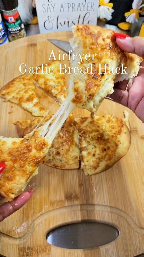 ✨️ Airfryer Cheat Garlic Bread ✨️ Satisfy your cravings with the ultimate homemade garlic bread creation! 🌟🔥✨ Discover @healthyfitbella_ trendy hack for creating the most delicious and crispy garlic bread using just 2 flour tortillas, butter, and ooey-gooey cheese! 🌿🧈🧀🤤 💜 COOK WITH ME 💜 If you're in the market for some new cooking appliances, check out my bio and see what I use! 📌 How To Make Airfryer Garlic Bread 📌 Ingredients: 2 Tortillas Butter Mozzarella Cheese, shredded Italian Se Flour Tortilla Garlic Bread, Tortilla Garlic Cheese Bread Air Fryer, Air Fryer Tortilla Garlic Bread, Airfryer Garlic, Crispy Garlic Bread, Airfry Recipes, Church Recipes, Air Fryer Recipes Keto, Keto Board