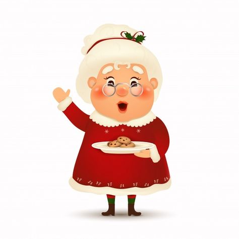 Happy mrs. claus cartoon character on w... | Premium Vector #Freepik #vector #gift #woman #santa #character Cookie Drawing, Wedding Invitation Vector, Spider Crafts, Christmas Spider, Floral Wedding Invitation Card, Perfect Chocolate Chip Cookies, Wedding Letters, Hot Coco, Wedding Invitation Card Design