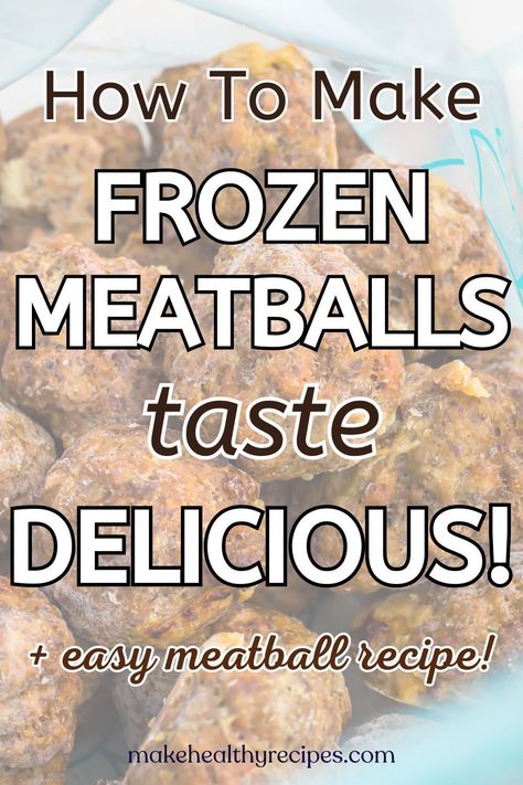 Discover the secret to making those store-bought frozen meatballs taste just like homemade with our easy tricks! Say goodbye to bland and hello to bold flavors that will have everyone asking for your recipe. Whether it's a quick family dinner or a cozy meal for one, we've got the tips and tweaks to transform your meatballs from freezer to fabulous. Let's turn that frozen convenience into a delicious masterpiece! Recipes Using Frozen Meatballs Simple, Recipes For Frozen Meatballs, Meatball Casserole With Frozen Meatballs, Recipes With Meatballs Frozen, Meatballs To Freeze, Frozen Meatball Dinner Ideas, Recipes With Frozen Meatballs, Recipes Using Frozen Meatballs, Frozen Meatballs Recipe