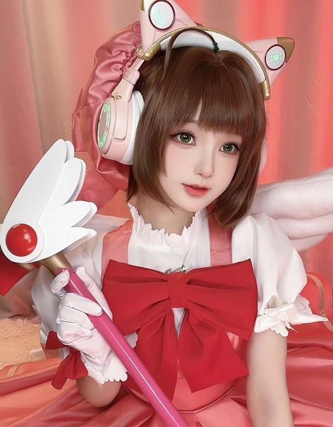 Sakura card captor #cosplay Card Captor Cosplay, Sakura Cosplay, Sakura Card Captor, Sakura Card, Card Captor, Anime Crossover, Cardcaptor Sakura, Magical Girl, All About Fashion