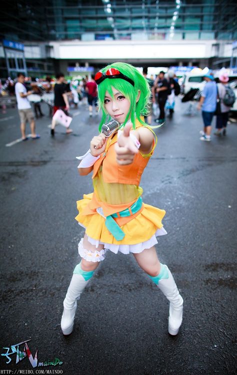 Gumi Cosplay, Vocaloid Cosplay, Cosplay Photography, Cosplay Inspiration, Cosplay Tutorial, Bleach Anime, Cosplay Ideas, Anime Cosplay, Shoot Ideas